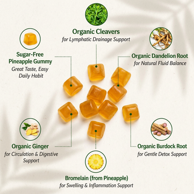 Lymphatic Drainage Gummies for Swelling & Fluid Relief